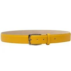 Avvenice - Astrea - Premium Leather Belt - Yellow - Handmade in Italy - Exclusive Luxury Collection -^ Belts