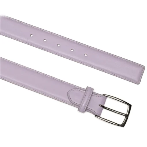 Avvenice - Astrea - Premium Leather Belt - Lilac - Handmade in Italy - Exclusive Luxury Collection -