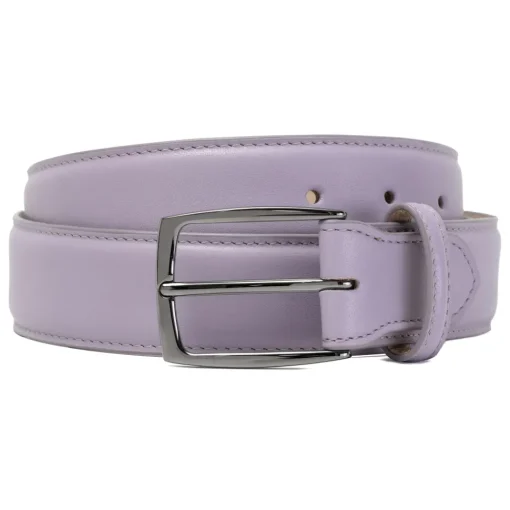 Avvenice - Astrea - Premium Leather Belt - Lilac - Handmade in Italy - Exclusive Luxury Collection -