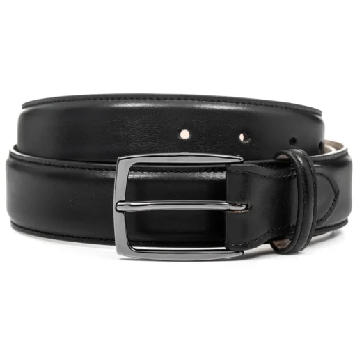 Avvenice - Astrea - Premium Leather Belt - Black - Handmade in Italy - Exclusive Luxury Collection -