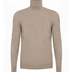 Avvenice - Athus - Man Loro Piana Cashmere Turtleneck Sweater - Tundra - Knitwear - Luxury Exclusive Collection -