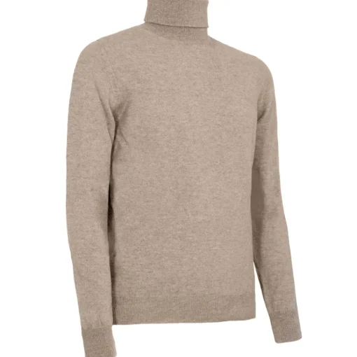 Avvenice - Athus - Man Loro Piana Cashmere Turtleneck Sweater - Tundra - Knitwear - Luxury Exclusive Collection -