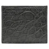 Avvenice - Crocodile Credit Card Holder - Anthracite - Handmade in Italy - Exclusive Luxury Collection -^ Wallets
