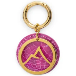 Avvenice - Crocodile Pendant - Pearly Fuchsia - Keychain - Handmade in Italy - Exclusive Luxury Collection -
