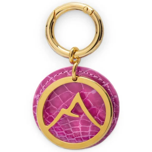 Avvenice - Crocodile Pendant - Pearly Fuchsia - Keychain - Handmade in Italy - Exclusive Luxury Collection -