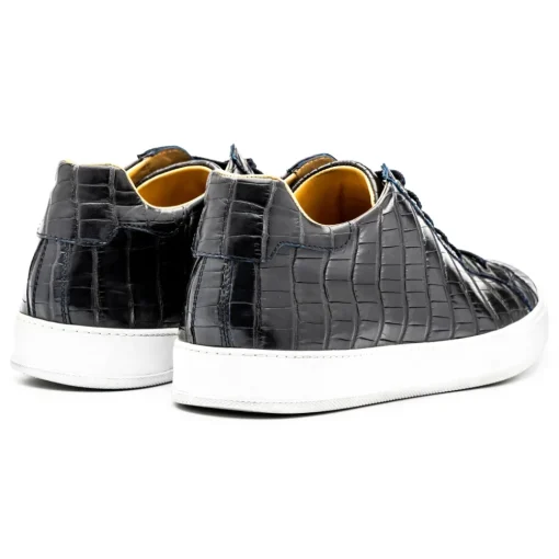 Avvenice - Crocodile Sneakers - Blue - Handmade in Italy - Exclusive Luxury Collection -