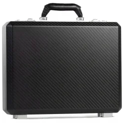 Avvenice - Evo - Business Case - Carbon Fiber Briefcase - Black - Handmade in Italy - Exclusive Luxury Collection -