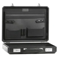 Avvenice - Evo - Business Case - Carbon Fiber Briefcase - Black - Handmade in Italy - Exclusive Luxury Collection -