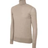 Avvenice - Finis - Man Loro Piana Extrafine Cashmere Turtleneck Sweater - Tundra - Knitwear - Luxury Exclusive Collection -