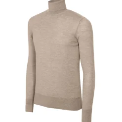 Avvenice - Finis - Man Loro Piana Extrafine Cashmere Turtleneck Sweater - Tundra - Knitwear - Luxury Exclusive Collection -