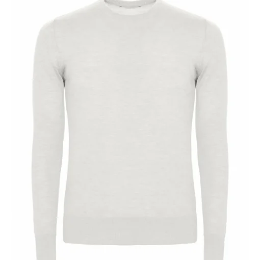 Avvenice - Finis - Man Loro Piana Extrafine Cashmere Crew Neck Sweater - White - Knitwear - Luxury Exclusive Collection -^ Knitwears