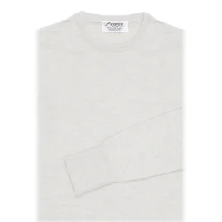 Avvenice - Finis - Man Loro Piana Extrafine Cashmere Crew Neck Sweater - White - Knitwear - Luxury Exclusive Collection -^ Knitwears