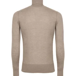 Avvenice - Finis - Man Loro Piana Extrafine Cashmere Turtleneck Sweater - Tundra - Knitwear - Luxury Exclusive Collection -