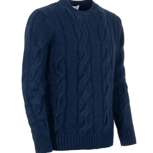 Avvenice - Heaven - Man Loro Piana Cashmere Sweater - Blue - Knitwear - Luxury Exclusive Collection -^ Knitwears