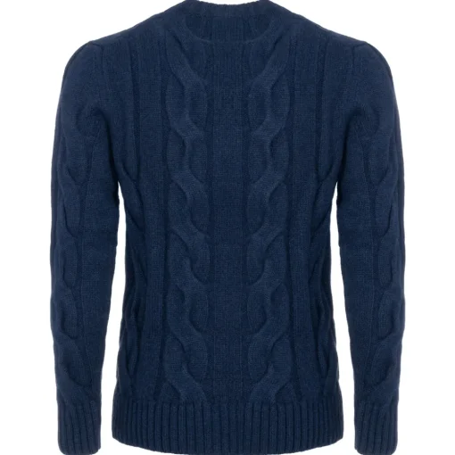 Avvenice - Heaven - Man Loro Piana Cashmere Sweater - Blue - Knitwear - Luxury Exclusive Collection -^ Knitwears