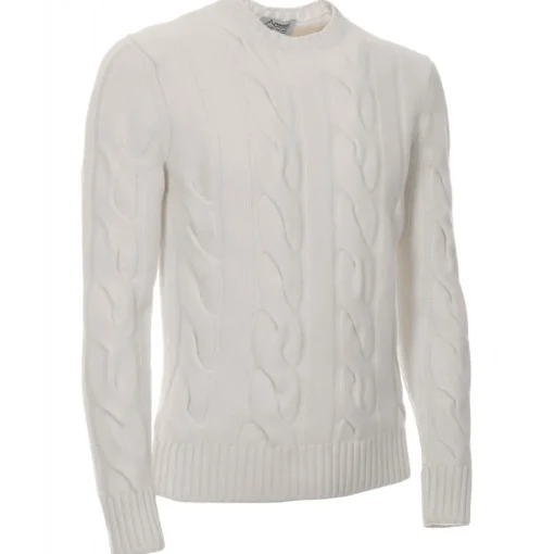 Avvenice - Heaven - Man Loro Piana Cashmere Sweater - White - Knitwear - Luxury Exclusive Collection -