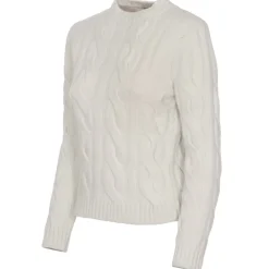 Avvenice - Heaven - Woman Loro Piana Cashmere Sweater - White - Knitwear - Luxury Exclusive Collection -^ Knitwears