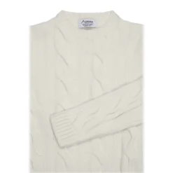 Avvenice - Heaven - Woman Loro Piana Cashmere Sweater - White - Knitwear - Luxury Exclusive Collection -^ Knitwears