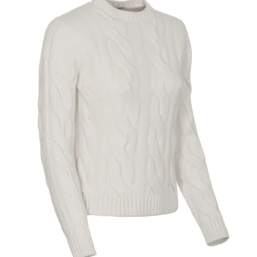 Avvenice - Heaven - Woman Loro Piana Cashmere Sweater - White - Knitwear - Luxury Exclusive Collection -^ Knitwears