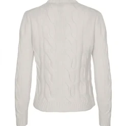 Avvenice - Heaven - Woman Loro Piana Cashmere Sweater - White - Knitwear - Luxury Exclusive Collection -^ Knitwears