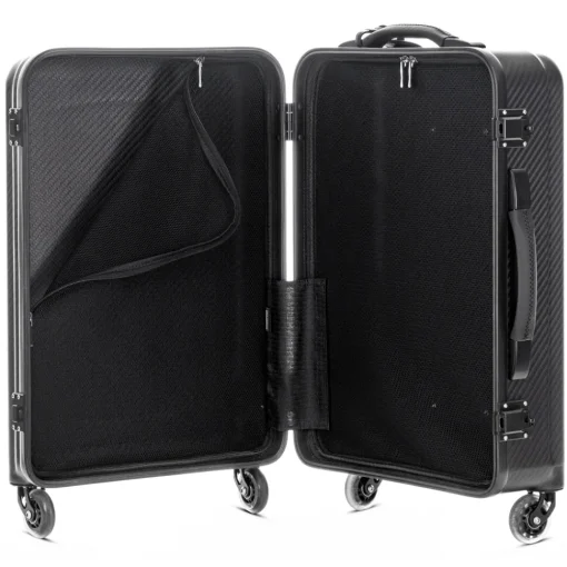 Avvenice - Horizon M - Carbon Fiber Trolley - Black - Handmade in Italy - Exclusive Luxury Collection -