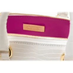 Avvenice - Imperium - Crocodile Bag - Pearly White - Handmade in Italy - Exclusive Luxury Collection -^ Bags