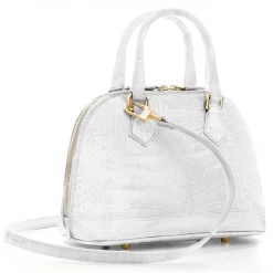 Avvenice - Imperium - Crocodile Bag - Pearly White - Handmade in Italy - Exclusive Luxury Collection -^ Bags