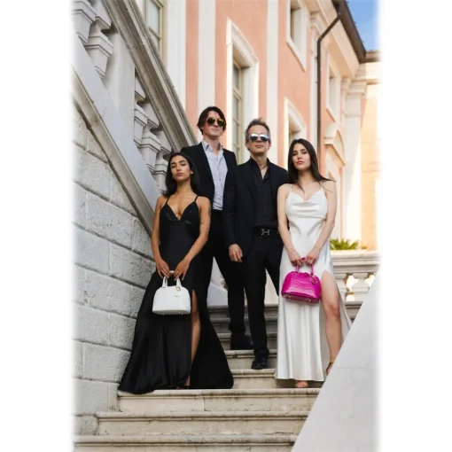 Avvenice - Imperium - Crocodile Bag - Pearly White - Handmade in Italy - Exclusive Luxury Collection -^ Bags