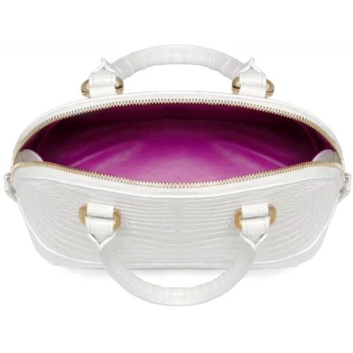 Avvenice - Imperium - Crocodile Bag - Pearly White - Handmade in Italy - Exclusive Luxury Collection -^ Bags