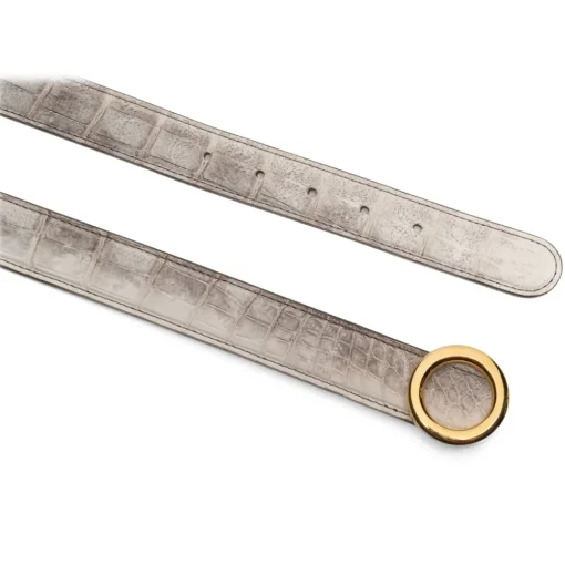 Avvenice - Iris - Crocodile Belt - Himalaya - Handmade in Italy - Exclusive Luxury Collection -^ Belts
