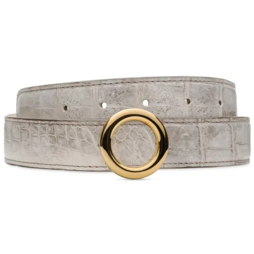 Avvenice - Iris - Crocodile Belt - Himalaya - Handmade in Italy - Exclusive Luxury Collection -^ Belts