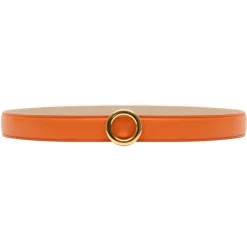 Avvenice - Iris - Premium Leather Belt - Orange - Handmade in Italy - Exclusive Luxury Collection -^ Belts