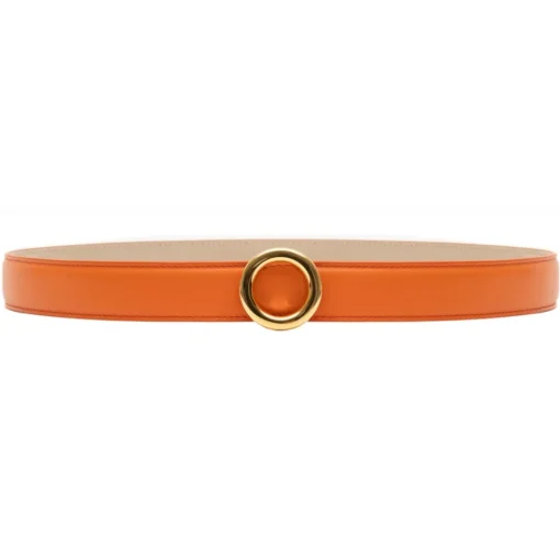 Avvenice - Iris - Premium Leather Belt - Orange - Handmade in Italy - Exclusive Luxury Collection -^ Belts