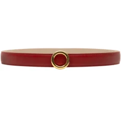Avvenice - Iris - Premium Leather Belt - Red - Handmade in Italy - Exclusive Luxury Collection -^ Belts