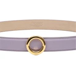 Avvenice - Iris - Premium Leather Belt - Lilac - Handmade in Italy - Exclusive Luxury Collection -