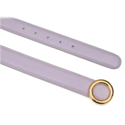 Avvenice - Iris - Premium Leather Belt - Lilac - Handmade in Italy - Exclusive Luxury Collection -