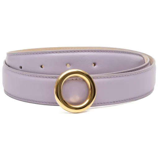 Avvenice - Iris - Premium Leather Belt - Lilac - Handmade in Italy - Exclusive Luxury Collection -