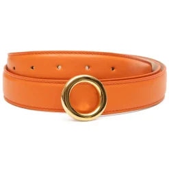 Avvenice - Iris - Premium Leather Belt - Orange - Handmade in Italy - Exclusive Luxury Collection -^ Belts