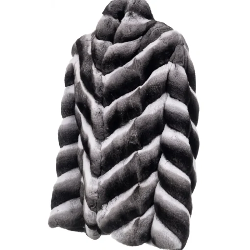 Avvenice - Juliette - Chinchilla Jacket - Black & White - Furs - Coats - Luxury Exclusive Collection -