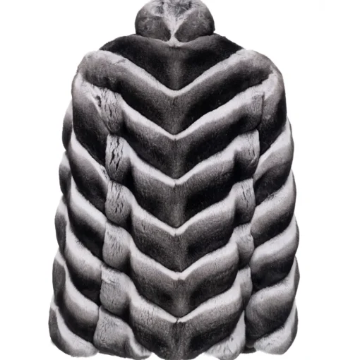 Avvenice - Juliette - Chinchilla Jacket - Black & White - Furs - Coats - Luxury Exclusive Collection -
