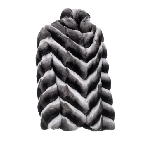 Avvenice - Juliette - Chinchilla Jacket - Black & White - Furs - Coats - Luxury Exclusive Collection -