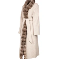 Avvenice - Louise - Cashmere and Sable Coat - Loro Piana Cashmere - Furs - Coats - Luxury Exclusive Collection -^ Jackets