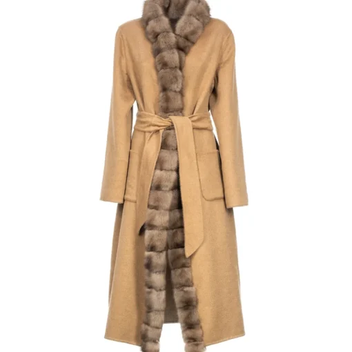 Avvenice - Margot - Cashmere and Sable Coat - Loro Piana Cashmere - Furs - Coats - Luxury Exclusive Collection -