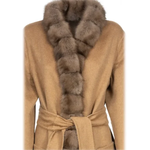 Avvenice - Margot - Cashmere and Sable Coat - Loro Piana Cashmere - Furs - Coats - Luxury Exclusive Collection -