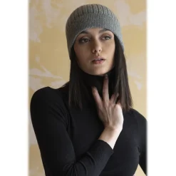 Avvenice - Precious Cashmere Ribbed Cap - Grey - Handmade in Italy - Exclusive Luxury Collection -^ Other Accessories | Scarves