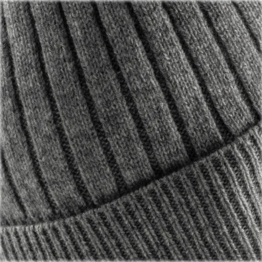 Avvenice - Precious Cashmere Ribbed Cap - Grey - Handmade in Italy - Exclusive Luxury Collection -^ Other Accessories | Scarves