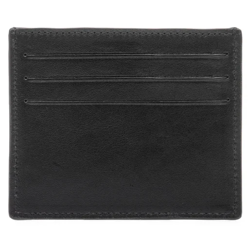 Avvenice - Premium Leather Credit Card Holder - Black - Handmade in Italy - Exclusive Luxury Collection -