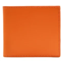 Avvenice - Premium Leather Wallet - Orange Fuchsia - Handmade in Italy - Exclusive Luxury Collection -