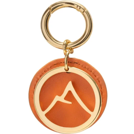 Avvenice - Premium Leather Pendant - Orange - Keychain - Handmade in Italy - Exclusive Luxury Collection -