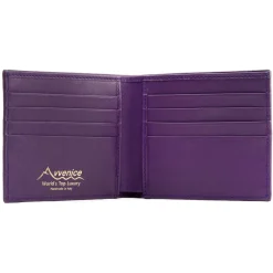 Avvenice - Premium Leather Wallet - Purple - Handmade in Italy - Exclusive Luxury Collection -^ Wallets